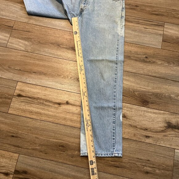Men's VTG Levis 505 Regular Fit Denim Jeans 34x30 Blue Y2K  Distressed Bleached - Picture 11 of 11